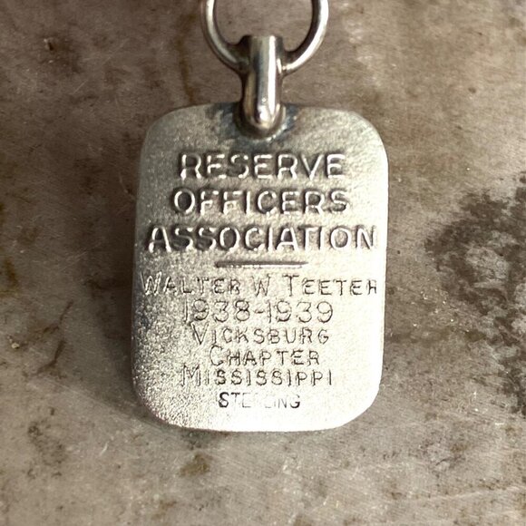 VTG Sterling Silver US Military Reserve Officer Association Charm Mississippi - Picture 12 of 16